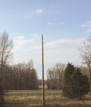 image of a cleared right of way pole line